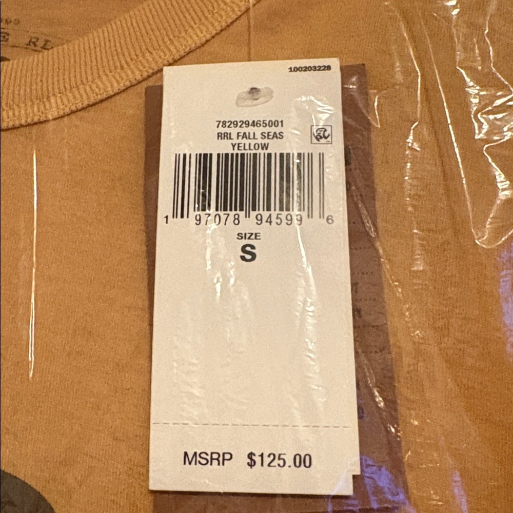 Ralph Lauren Double RL Men's Yellow Graphic Tee - Picture 3 of 3